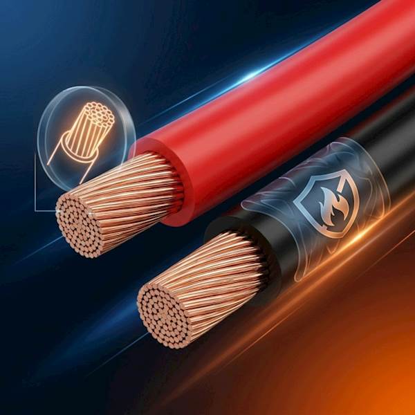 Kabel miedziany dwużyłowy czarno czerwony 16 AWG OFC 100M