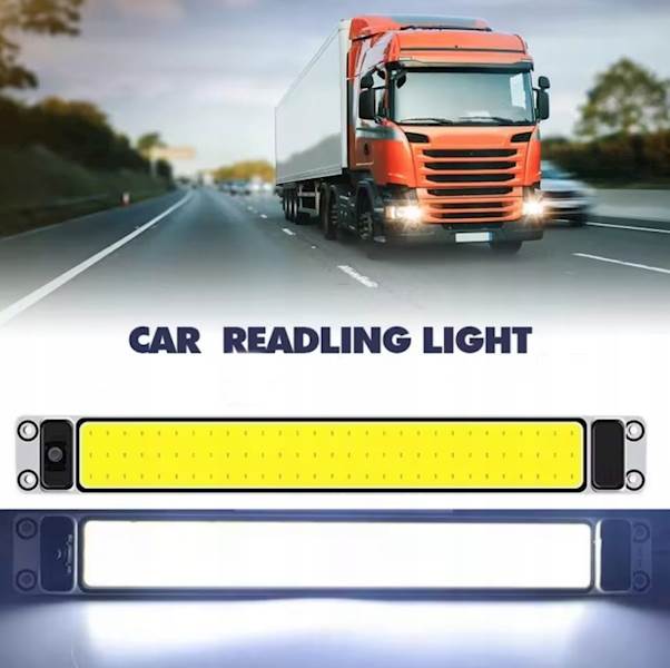 2x LAMPKA Oświetlenie Kabiny LED 12V 24V BUS TIR WŁĄCZNIK MOCNA KAMPER