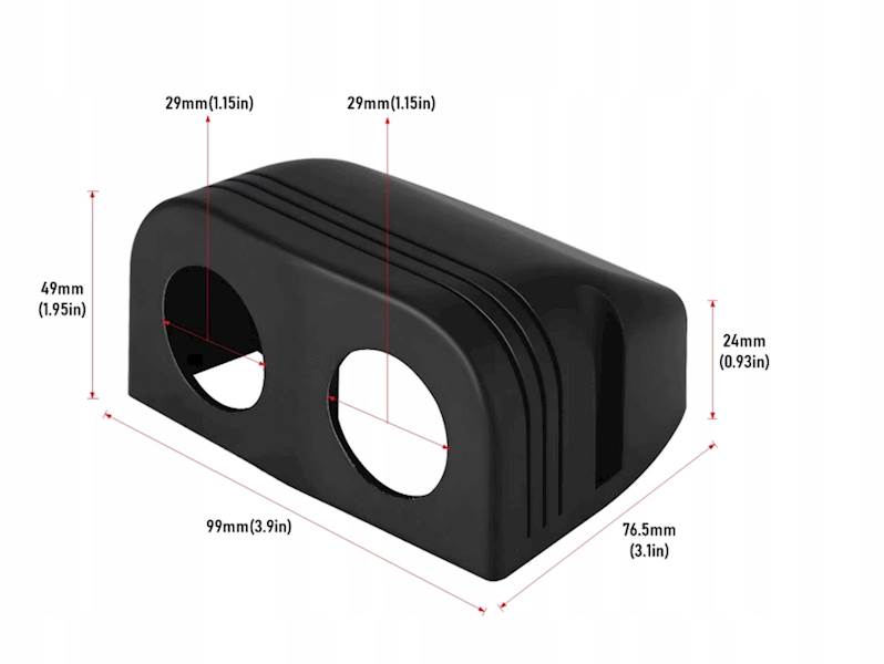 Sparky Panel Montazowy 12V 24V | Gniazdo Zapalniczki + 2x USB QC 3.0