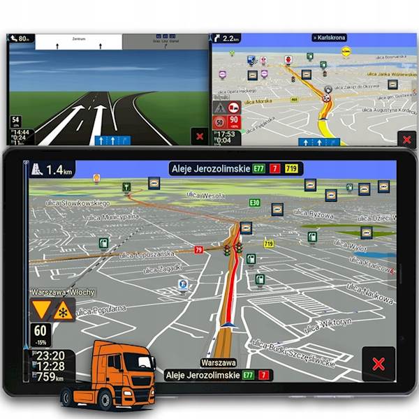 Nawigacja BLOW 8 cali LTE iGO Nextgen – Tablet GPS do Ciężarówki