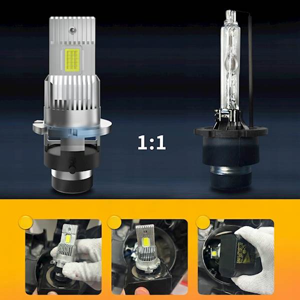 Mocne Zarowki LED D2S D2R Nightlife 110W CANBUS 1-1 Sparky