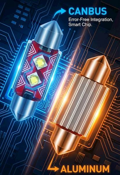 Żarówka LED C5W 36mm 12V Sparky PowerLED 3535 CANBUS tablica wnętrze