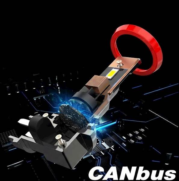 Mocne Zarowki LED H11 H8 H9 Z2S Nightlife 100W CANBUS 1-1 Sparky