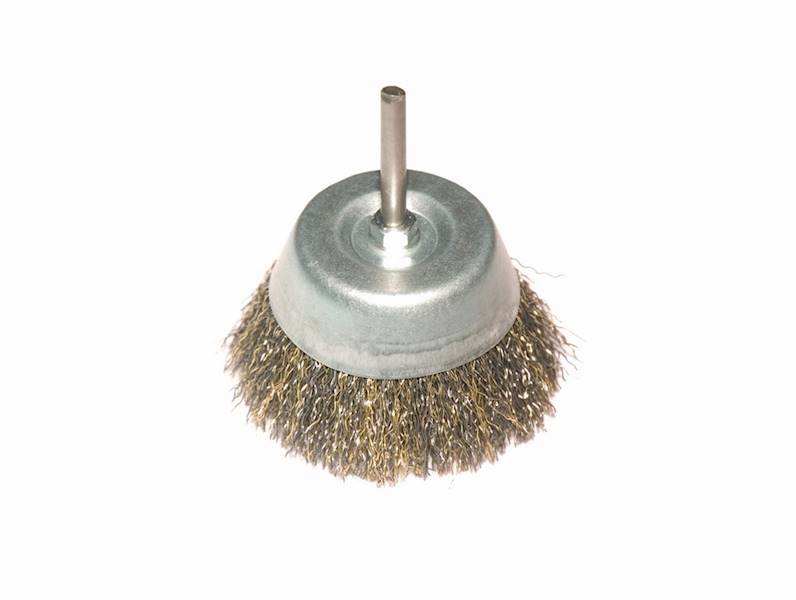 SZCZOTKA DOCZOŁOWA 60mm   "IRON" Z TRZPIENIEM