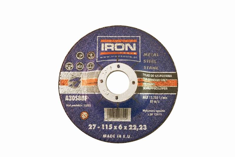 TARCZA DO SZLIFOWANIA METALU  125x6  IRON