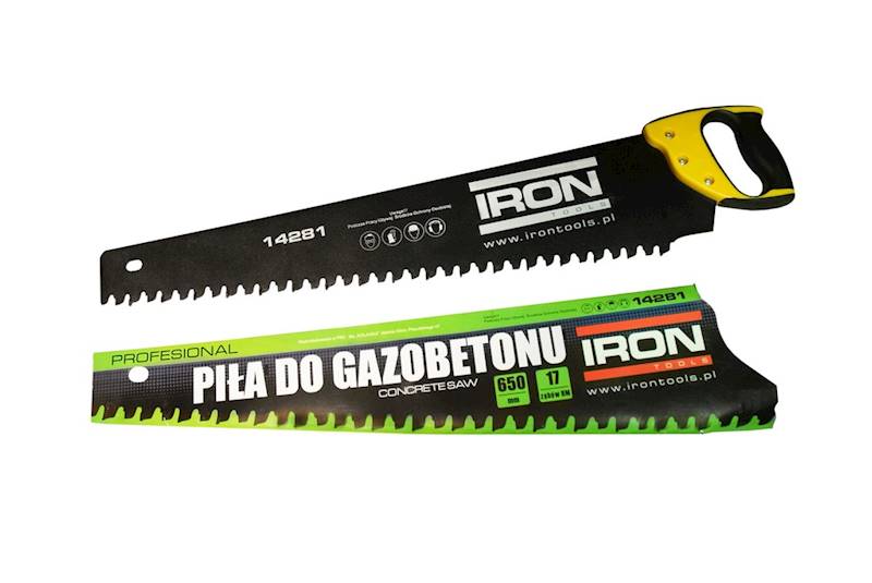 PIŁA RĘCZNA DO GAZOBETONU 650mm "IRON" 