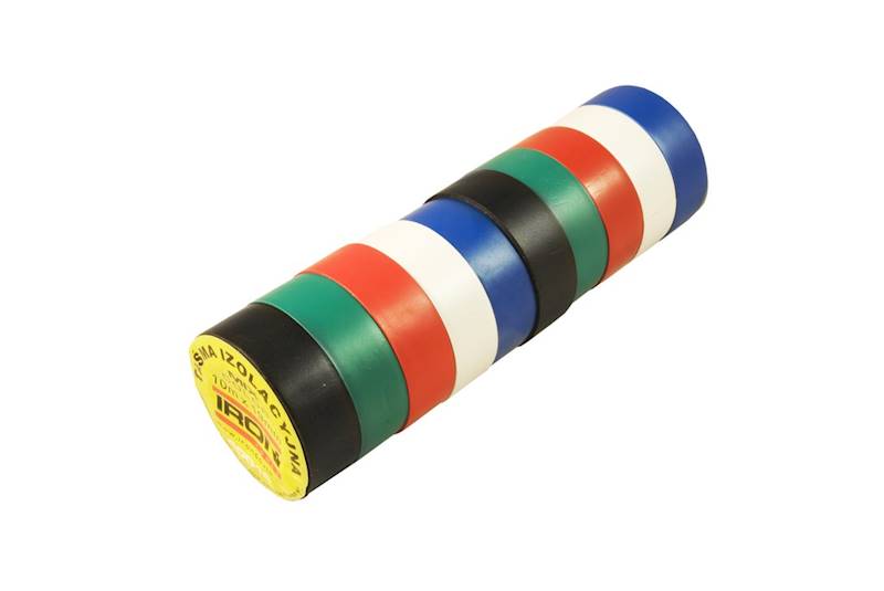 TAŚMA IZOLACYJNA KOLOROWA 20m*19mm "IRON" 