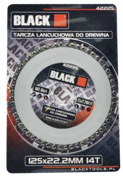 TARCZA ŁAŃCUCHOWA DO DREWNA 125 BLACK