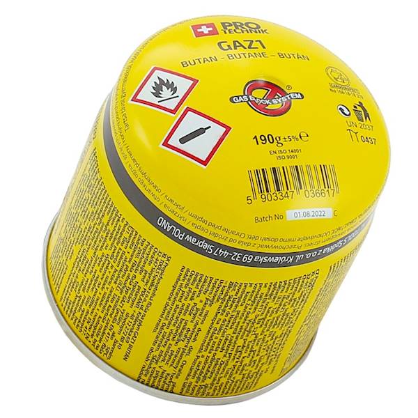 NABÓJ GAZOWY 190g Z ZAWOREM        1/36