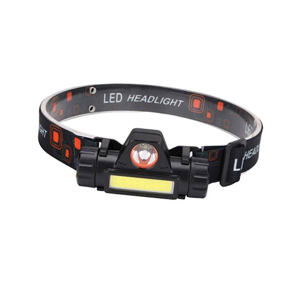LATARKA CZOŁOWA AKU. Led COB+SMD+MAGNES 