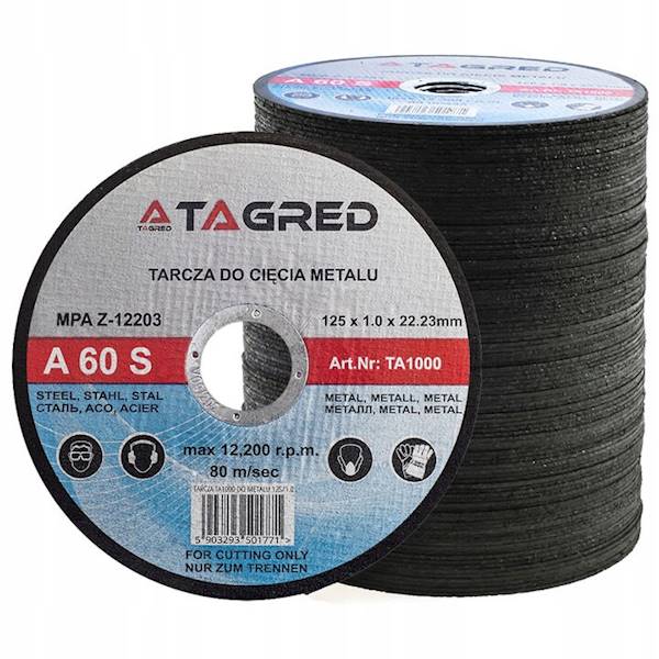 TARCZA DO CIĘCIA METALU  125x1  TAGRED