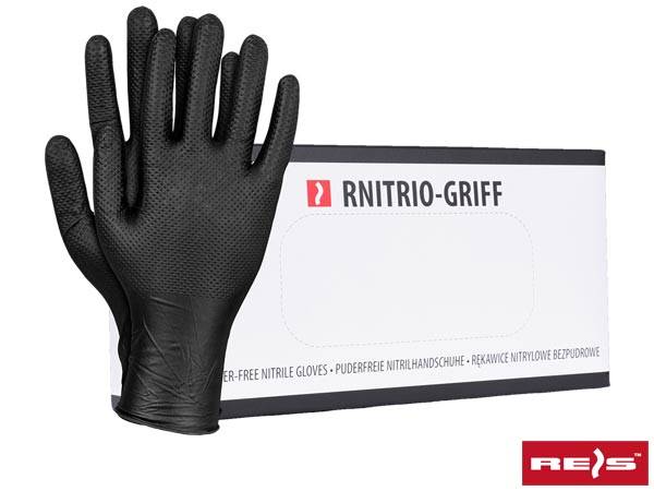 RĘKAWICE RNITRIO-GRIF 100SZT. CZARNE L