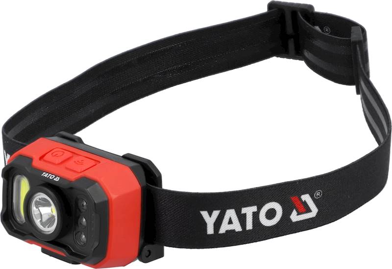 LATARKA CZOŁOWA 1000LM. AKU CZUJNIK "YATO"
