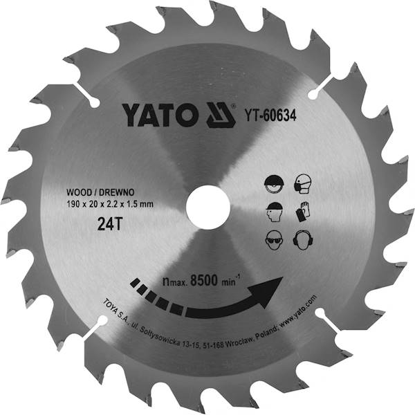 TARCZA WIDIOWA165X36X16 "YATO"