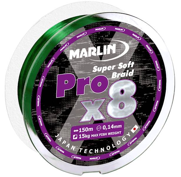 AIS Plecionka  PRO X 8  0,14 / 150 m - zielona