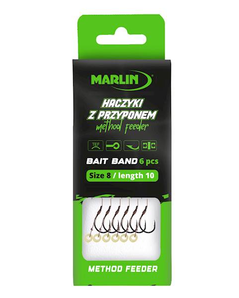 MAJ Haczyki  z przyponem  BAIT BAND   nr 8