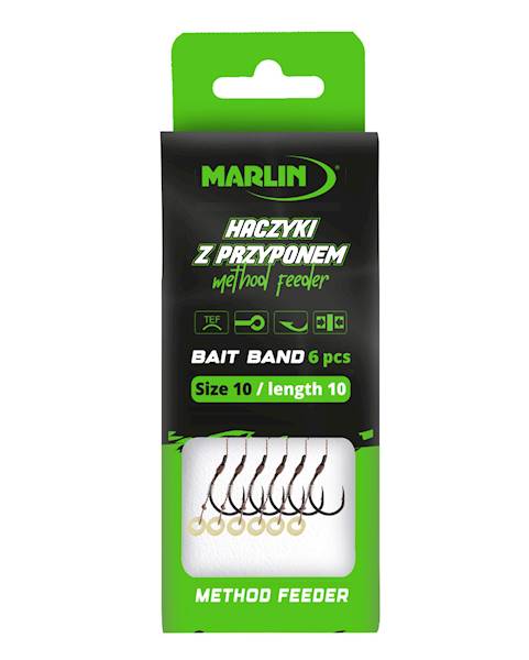 MAK Haczyki  z przyponem  BAIT BAND   nr 10
