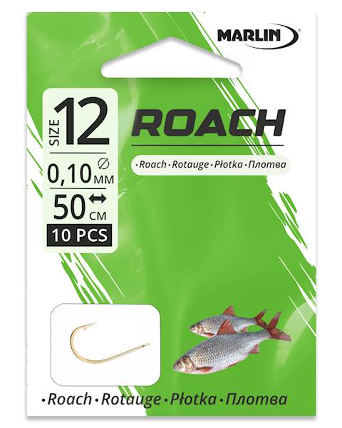AJU Haczyki z przyponem ROACH nr.12
