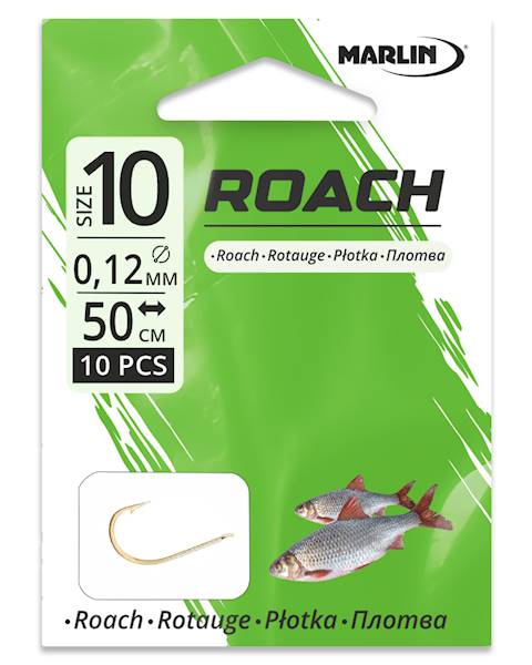 AJU Haczyki z przyponem ROACH nr.10