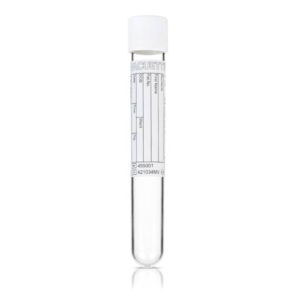 Probówka bez dodatków PRF, plastikowa, 9ml, Vacuette® Greiner, ref:455001,50szt./op.