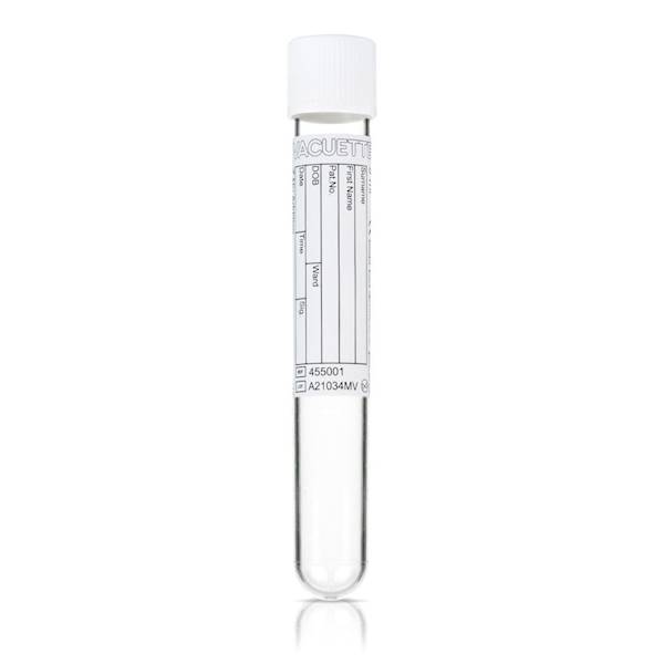 Probówka bez dodatków PRF, plastikowa, 9ml, Vacuette® Greiner, ref:455001,50szt./op.