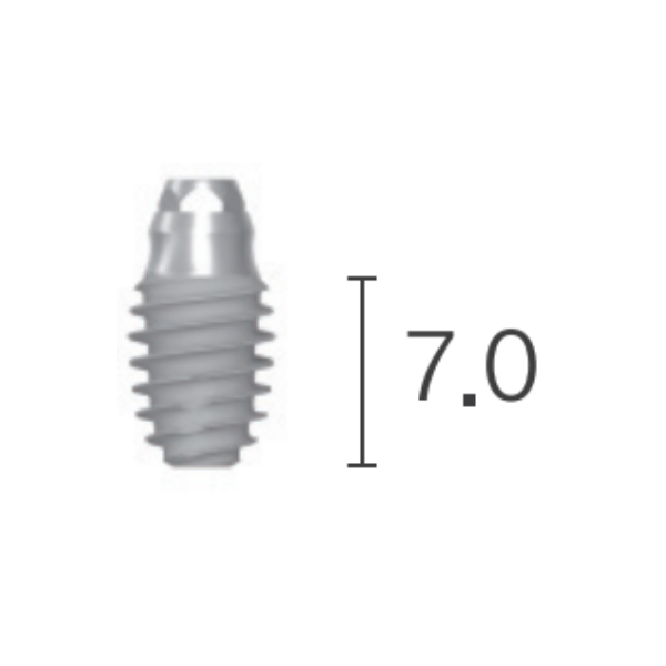 NTI385007 - Implant Bright Tissue Level, śr. 5,0 ; L7