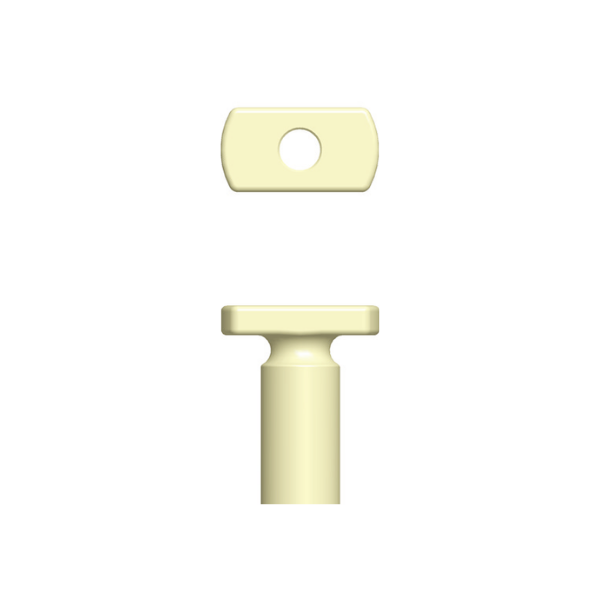 BDS5020N - Łącznik prosty, Ø 3,8; G/H 2.0mm, bez hex
