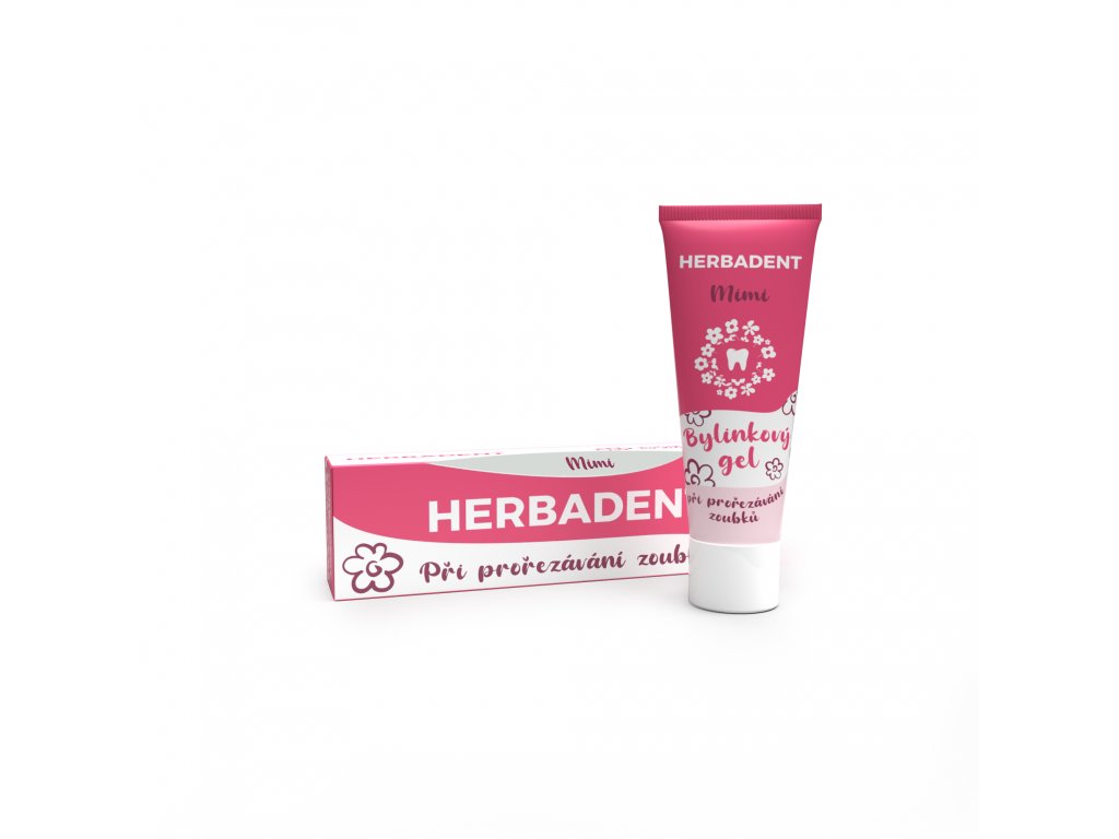 HERBADENT MIMI chłodzący ziołowy żel na ząbkowanie z rumiankiem niebieskim 25 g