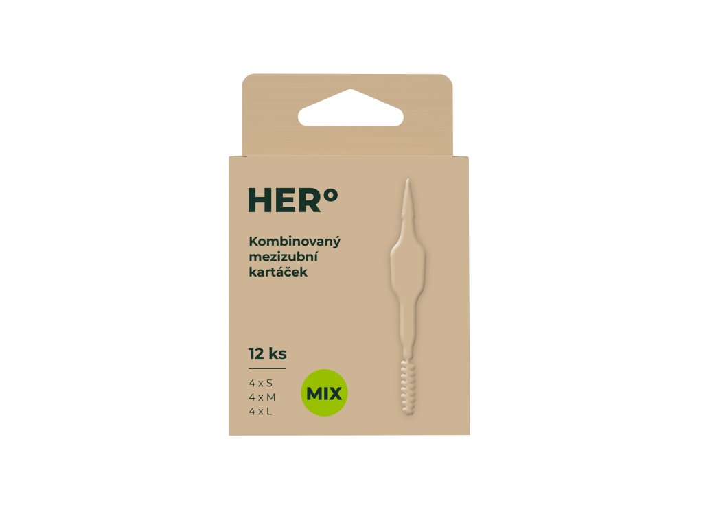 HERBADENT HER o szczoteczki międzyzębowe MIX rozmiarów, 12 szt.