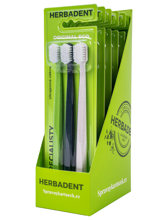 HERBADENT ORIGINAL szczoteczki 4* Trójpak