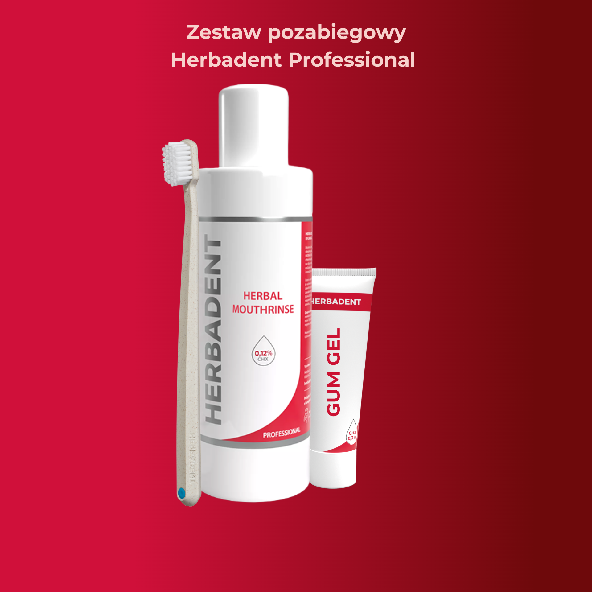 Zestaw Herbadent Professional Żel+Płyn