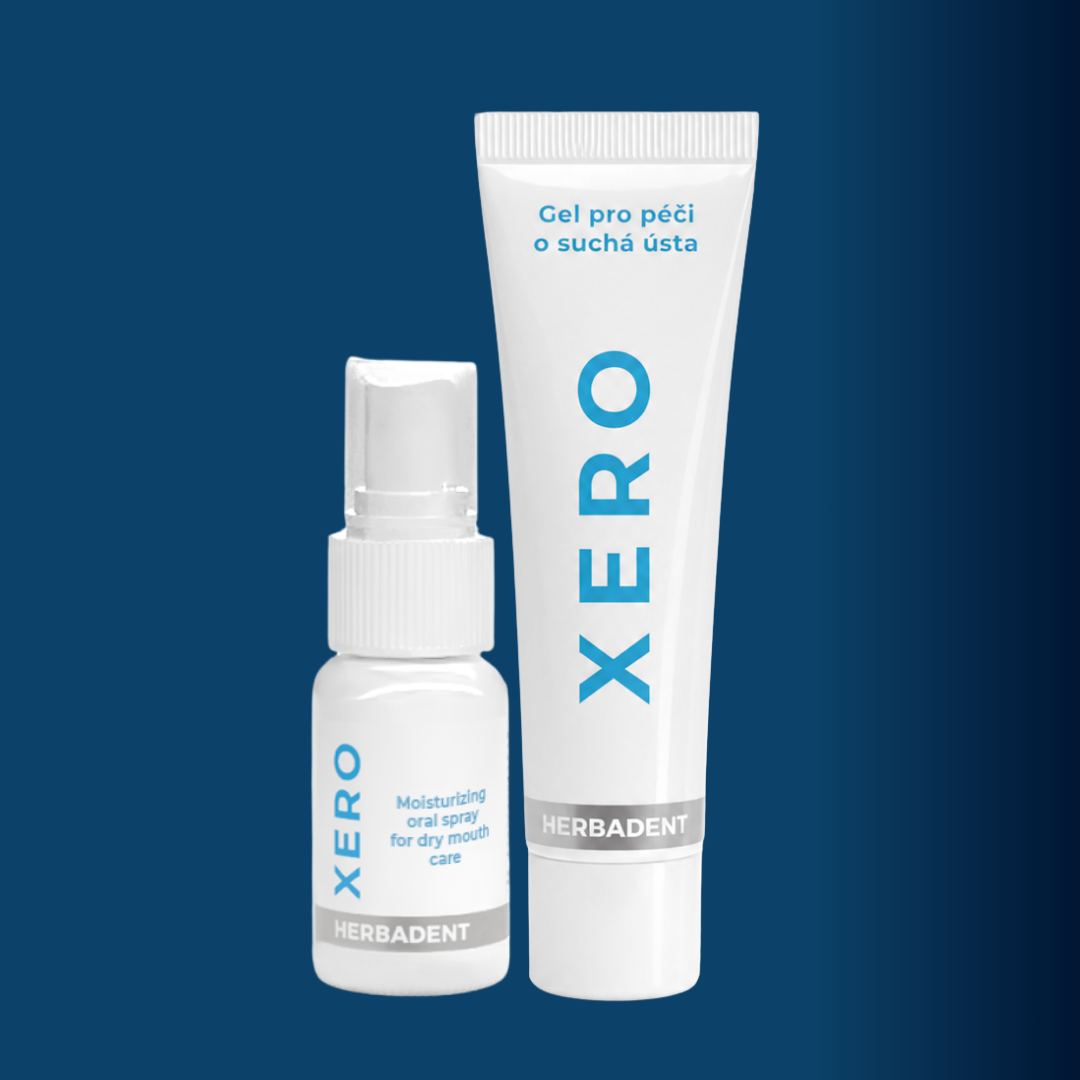 Zestaw Herbadent XERO Spray mini + żel