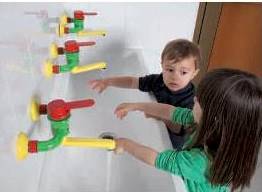 IDRAL Bateria umywalkowa ścienna dla dzieci KIDS