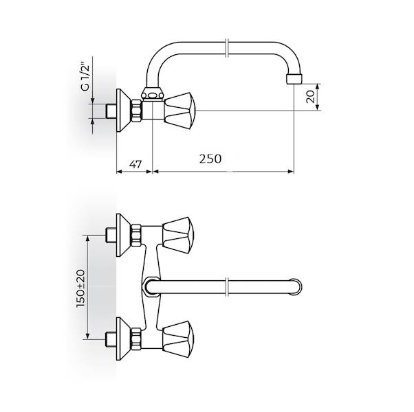 Bateria umyw.U-250 KLASIK
