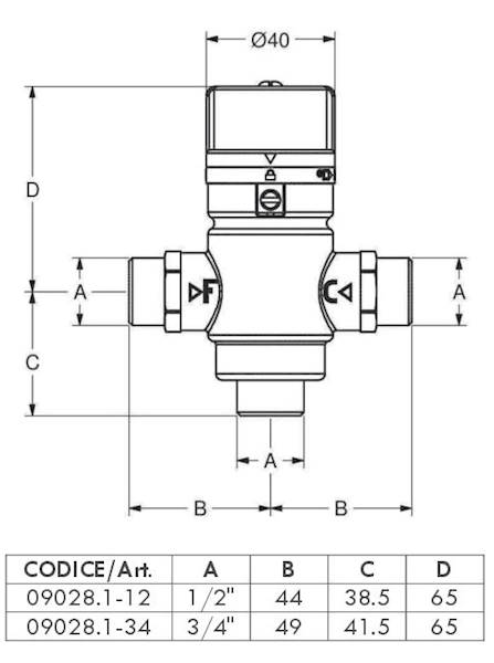 Mieszacz termostatyczny G1/2"