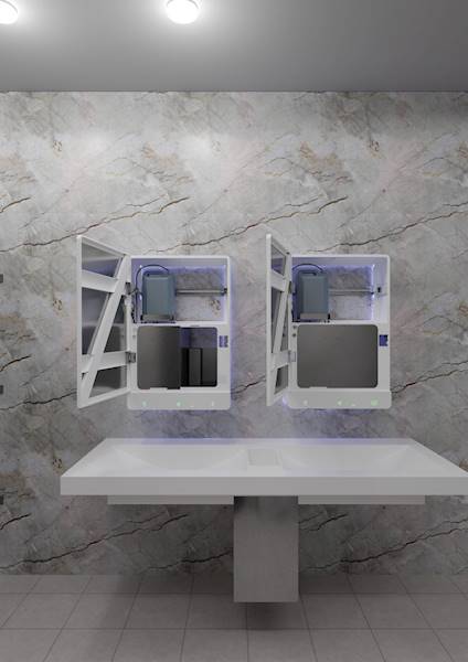 SENZOR Zestaw łazienkowy 3w1E z suszarką do rąk