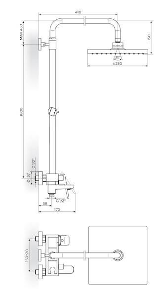 Bateria natr.z natr.stałym i ręcznym 250x250 BLACK