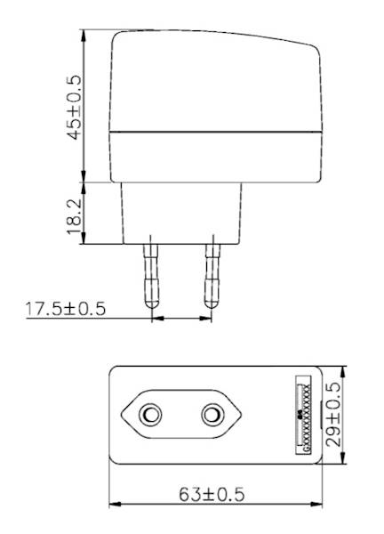 Zasilacz 6V ZAS 230V/6ST.1
