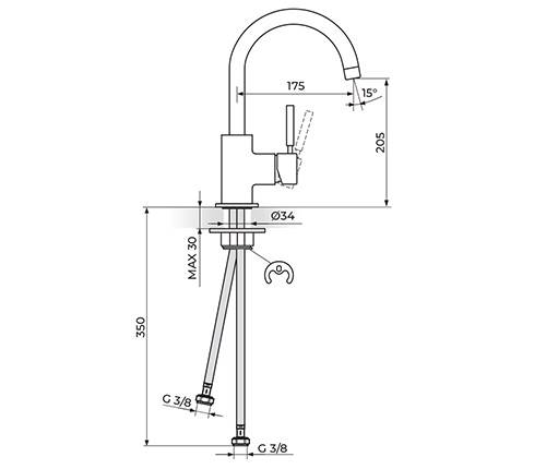 Bateria zlewozmywakowa Gee.O