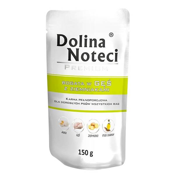 DOLINA NOTECI PREMIUM 150G BOGATA W GĘŚ Z ZIEMNIAKAMI