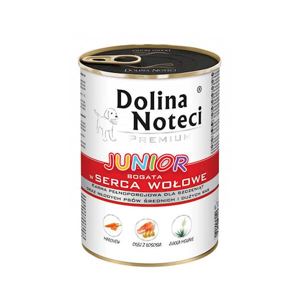 DOLINA NOTECI JUNIOR 400G SERCA WOŁOWE