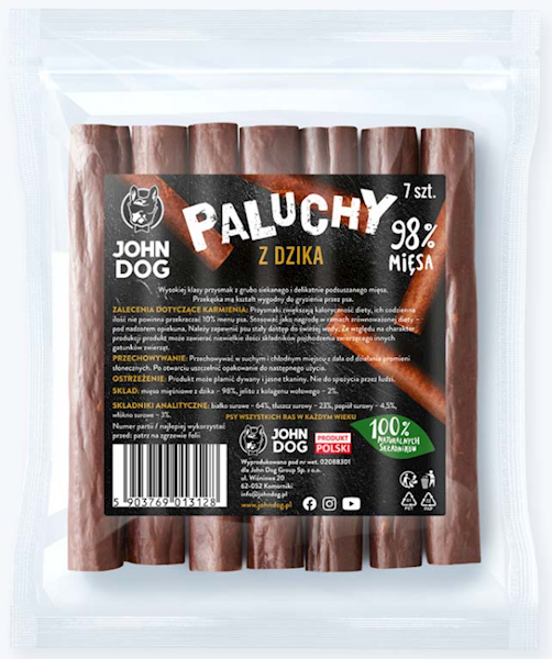 JOHN DOG PALUCHY Z DZIKA 7SZT.