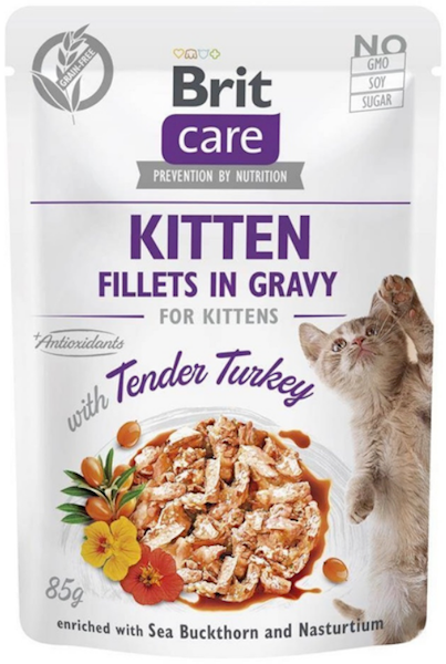 BRIT CARE 85G KOT KITTEN TENDER TURKEY