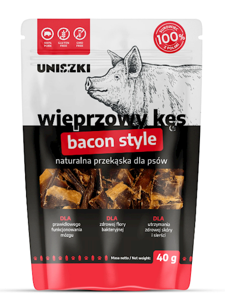 UNISZKI WIEPRZOWY KĘS BACON STYLE 40G