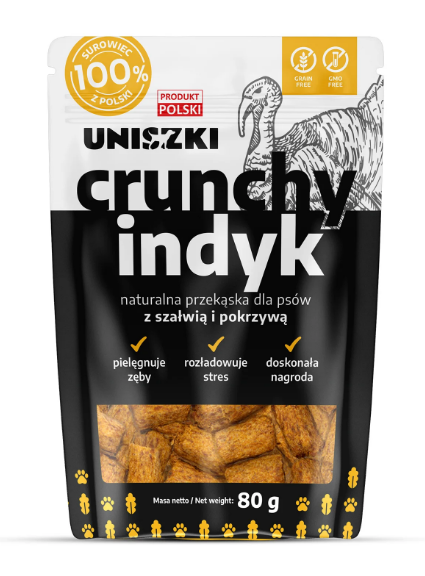 UNISZKI crunchy INDYK SZAŁWIA 80g