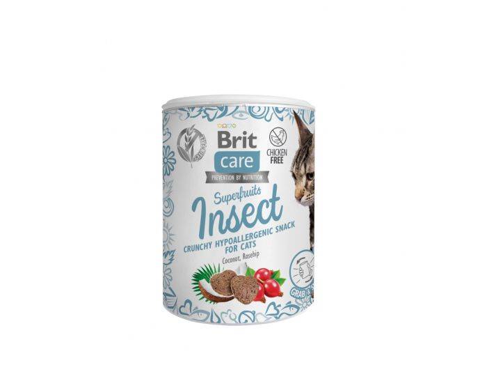 BRIT CARE CAT SNACK SUPERFRUITS INSECT 1