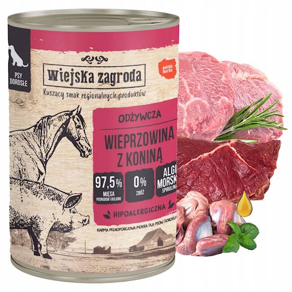 Wiejska Zagroda wieprzowina z koniną 400g