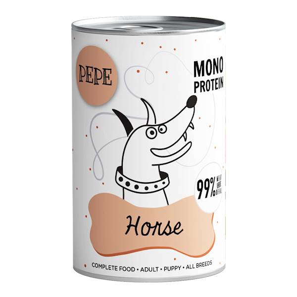 Karma mokra PEPE Horse (konina) 400g