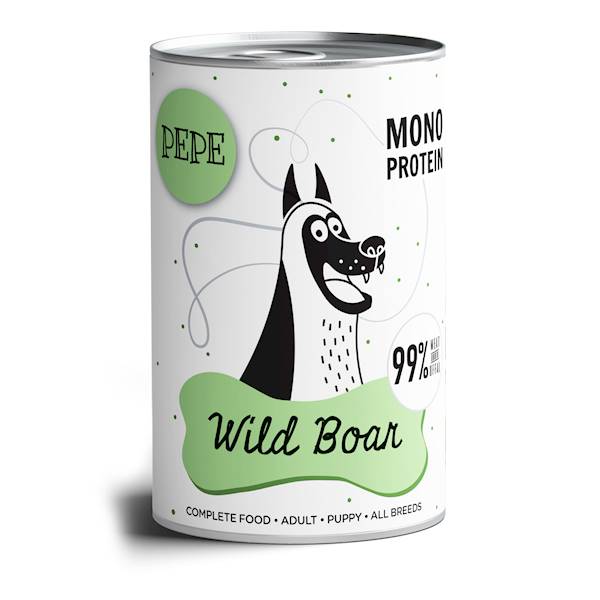 Karma mokra PEPE Wild Boar (dzik) 400g