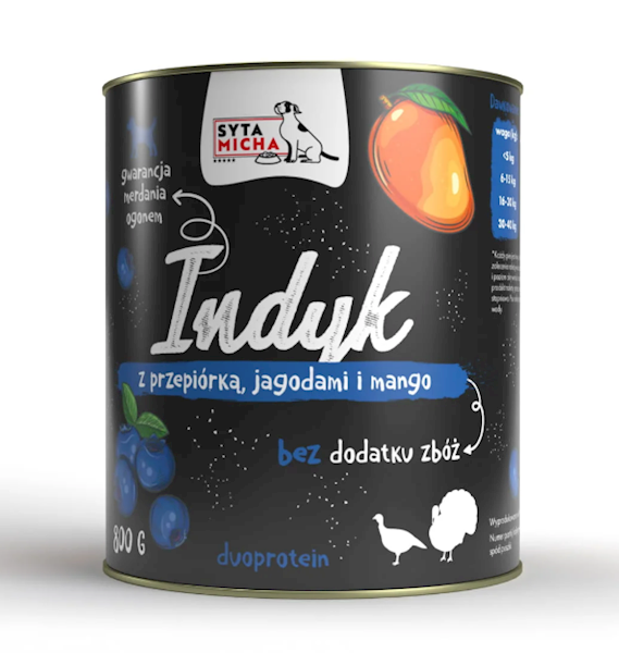 SYTA MICHA INDYK Z PRZEPIÓRKĄ 800G